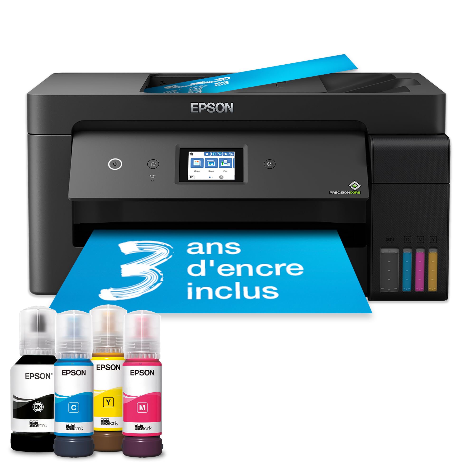EPSON EcoTank ET-15000 MFP colour ink-jet A3/Ledger 297x432mm 11.5ppm copy 17ppm print 270 sheets USB 2.0 LAN Wi-Fi