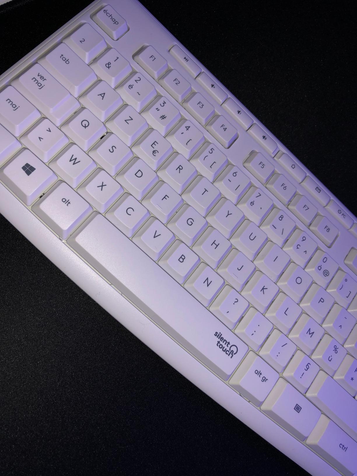 LOGITECH MK295 Silent Wireless Combo - OFF WHITE - FRA - CENTRAL