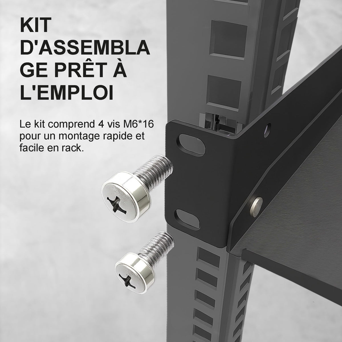 "Extralink SHELF 1U FOR WALL CABINETS 19\"" 250MMX1U BLACK Étagere"