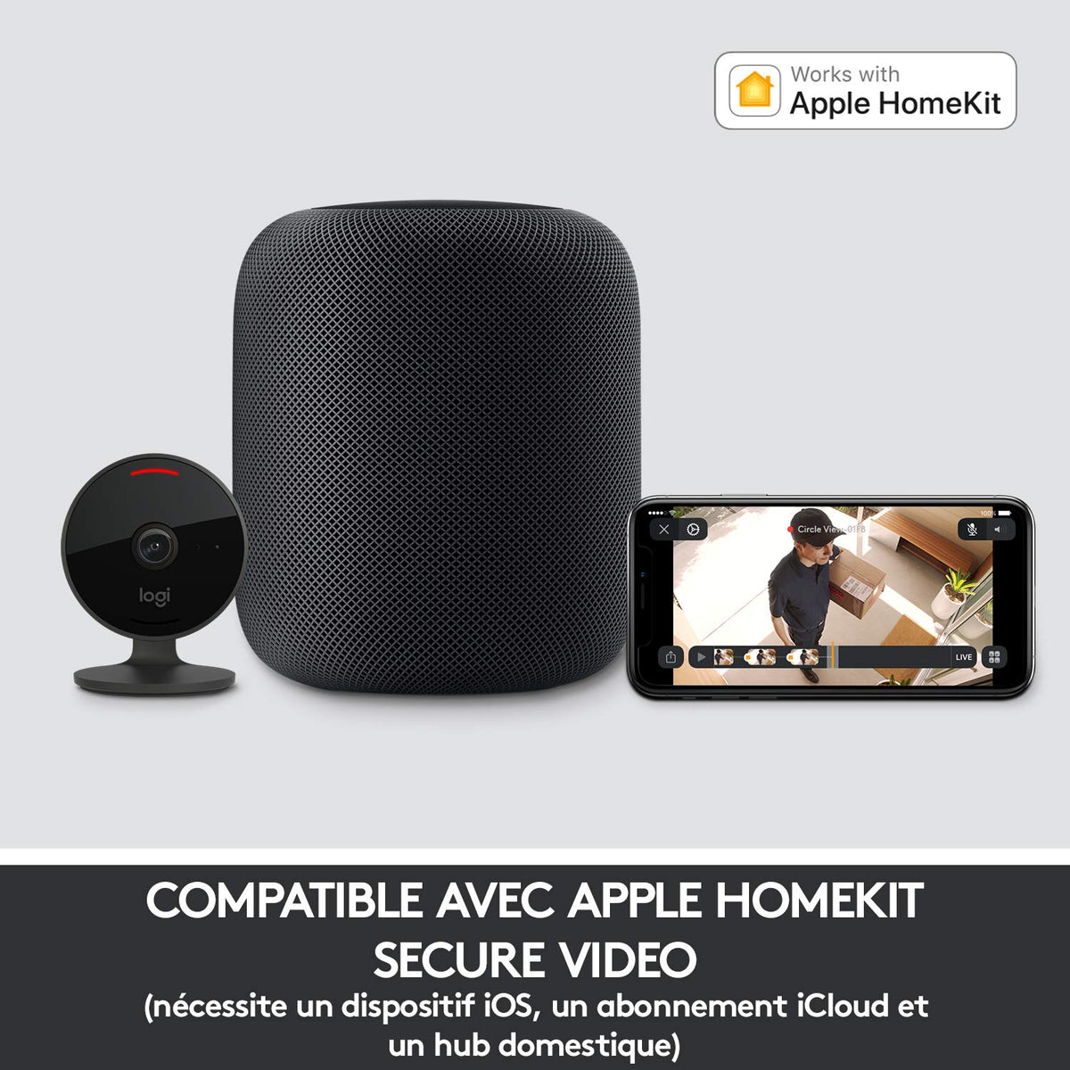 LOGITECH Circle View Network surveillance camera outdoor indoor weatherproof colour Day and Night 1920 x 1080p