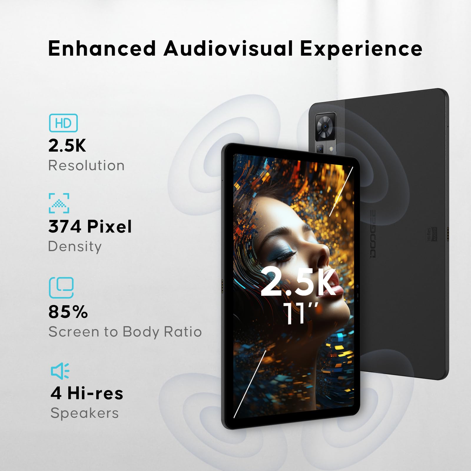 Doogee T30 Pro (Tablette 4G - 11'', 256 Go, 8 Go RAM) Gris