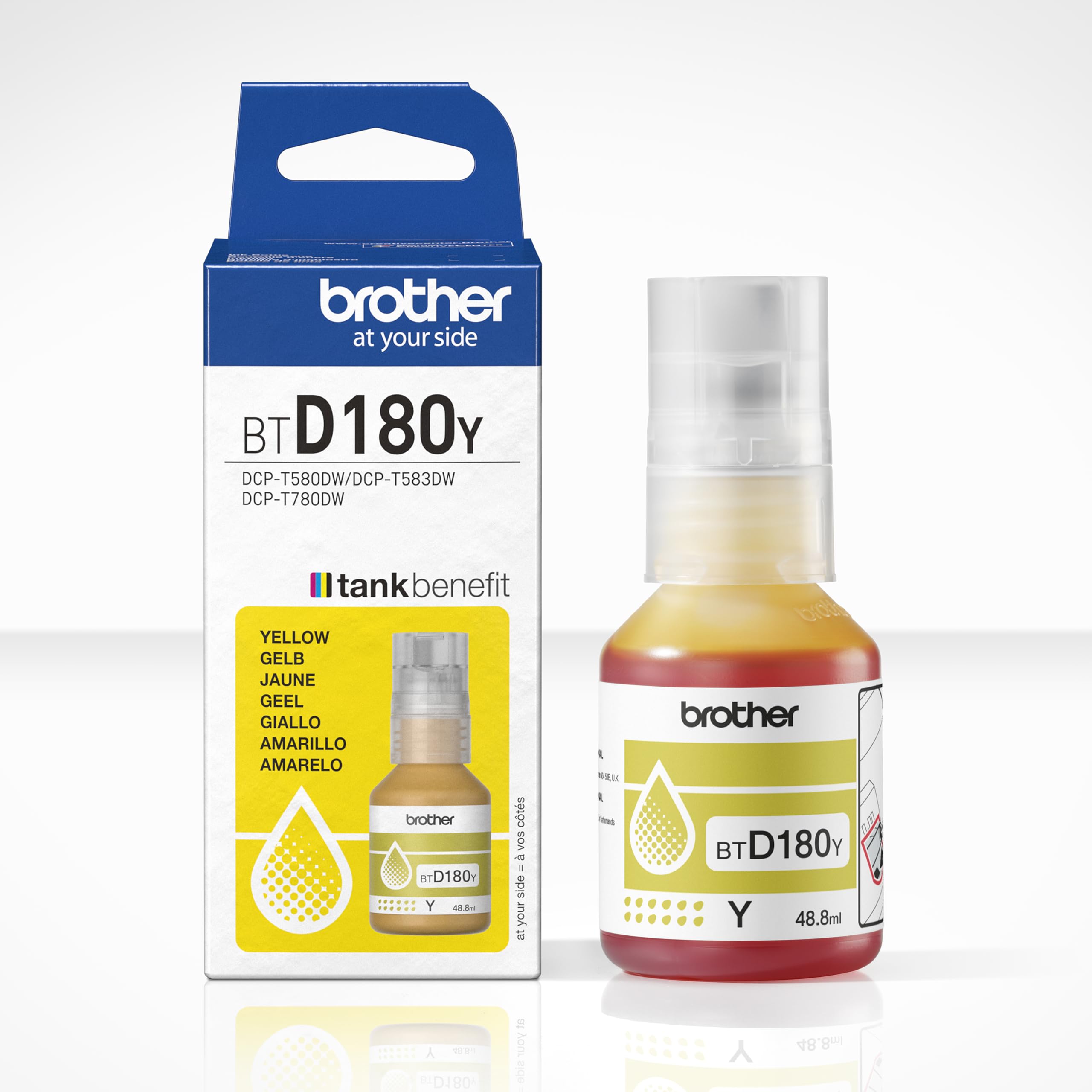 BROTHER Yellow ink bottle yield up to 5.000 pages