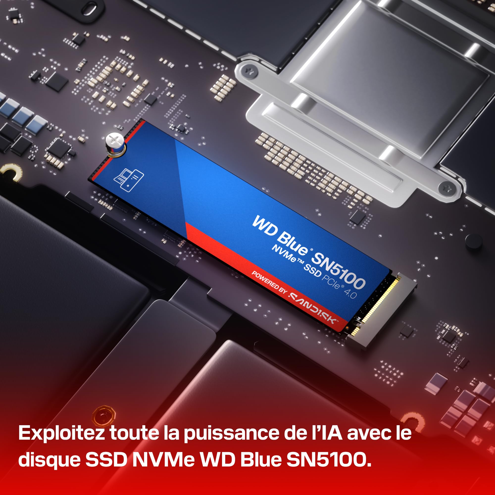 WD Disque SSD Blue SN5100 NVMe 1To POWERED BY SANDISK