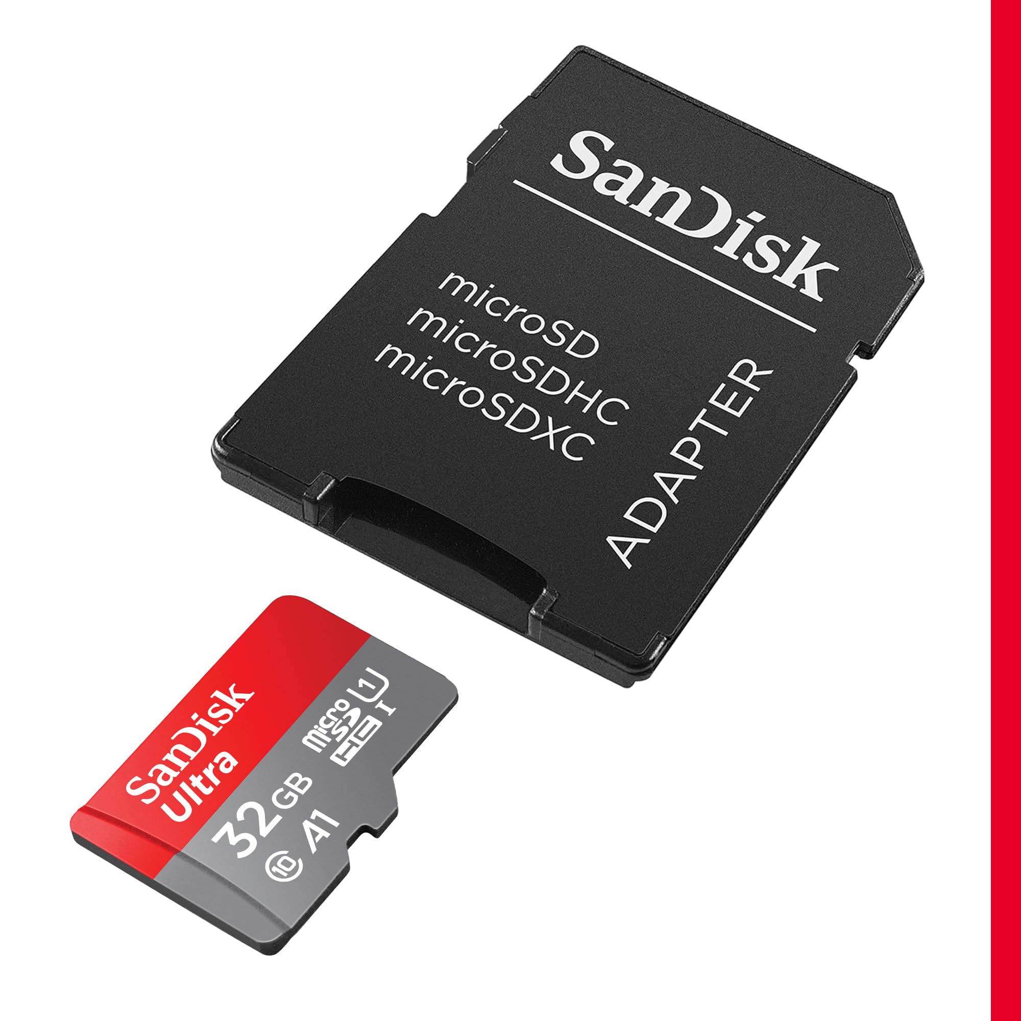 32GB Ultra microSDHC+SD Adapter