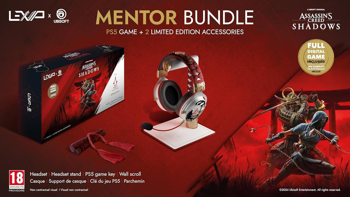 LEXIP X UBISOFT Assassins Creed Shadows MENTOR Box PS5 Game Headset/Stand