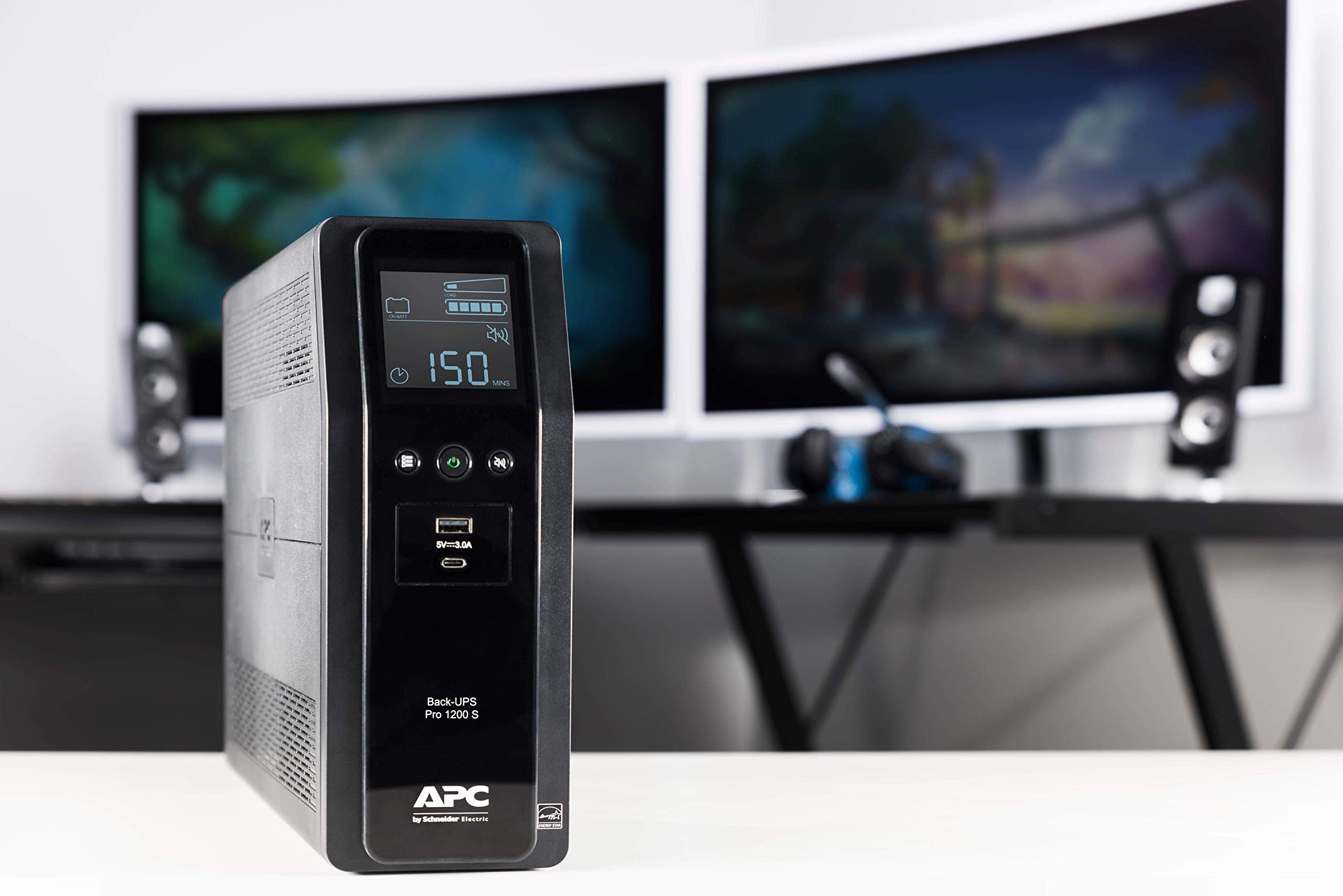 APC Back-UPS Pro BR1200SI UPS AC 220-240V 720Watt 1200VA USB output connectors 8 Black