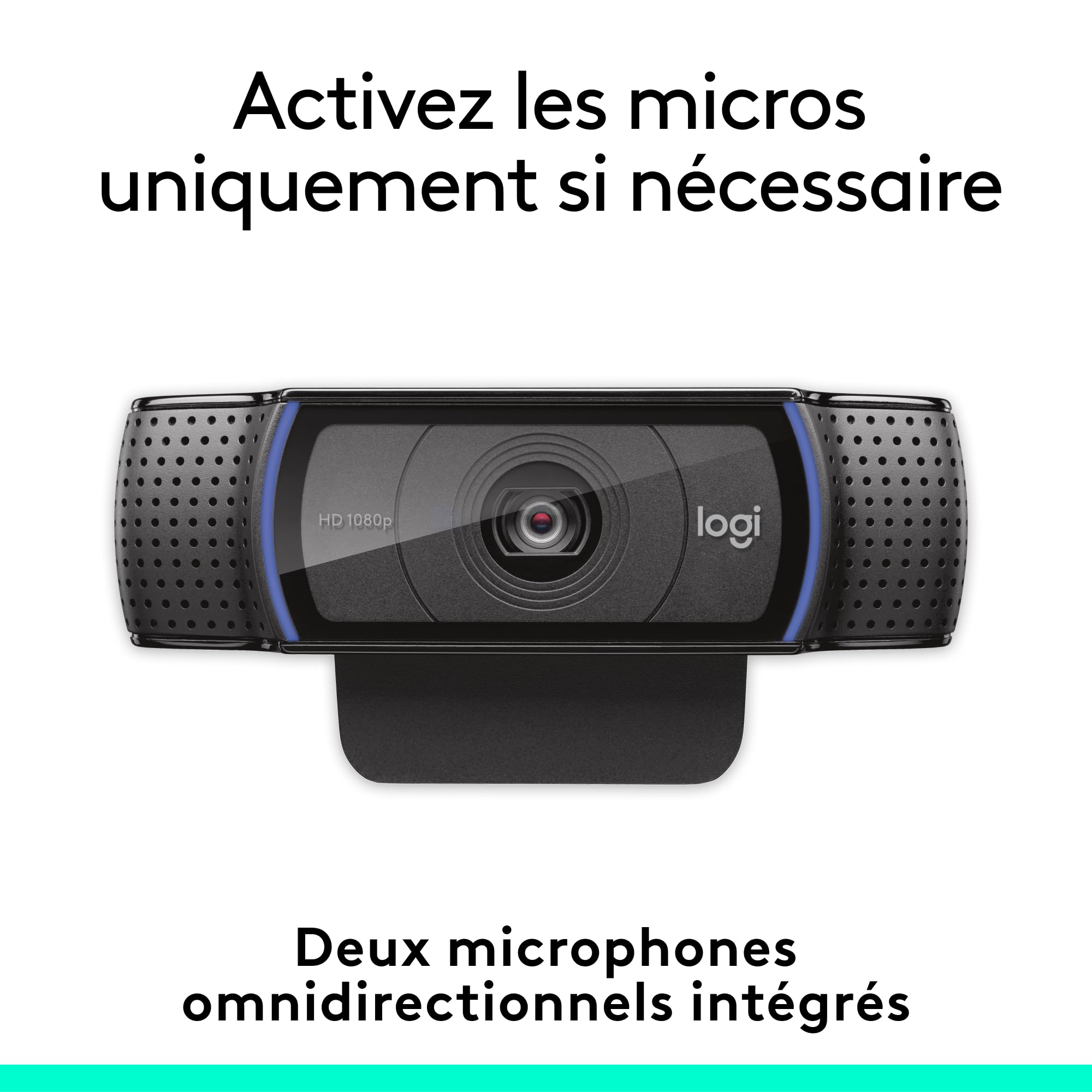 LOGITECH C920e Webcam colour 720p 1080p audio USB 2.0