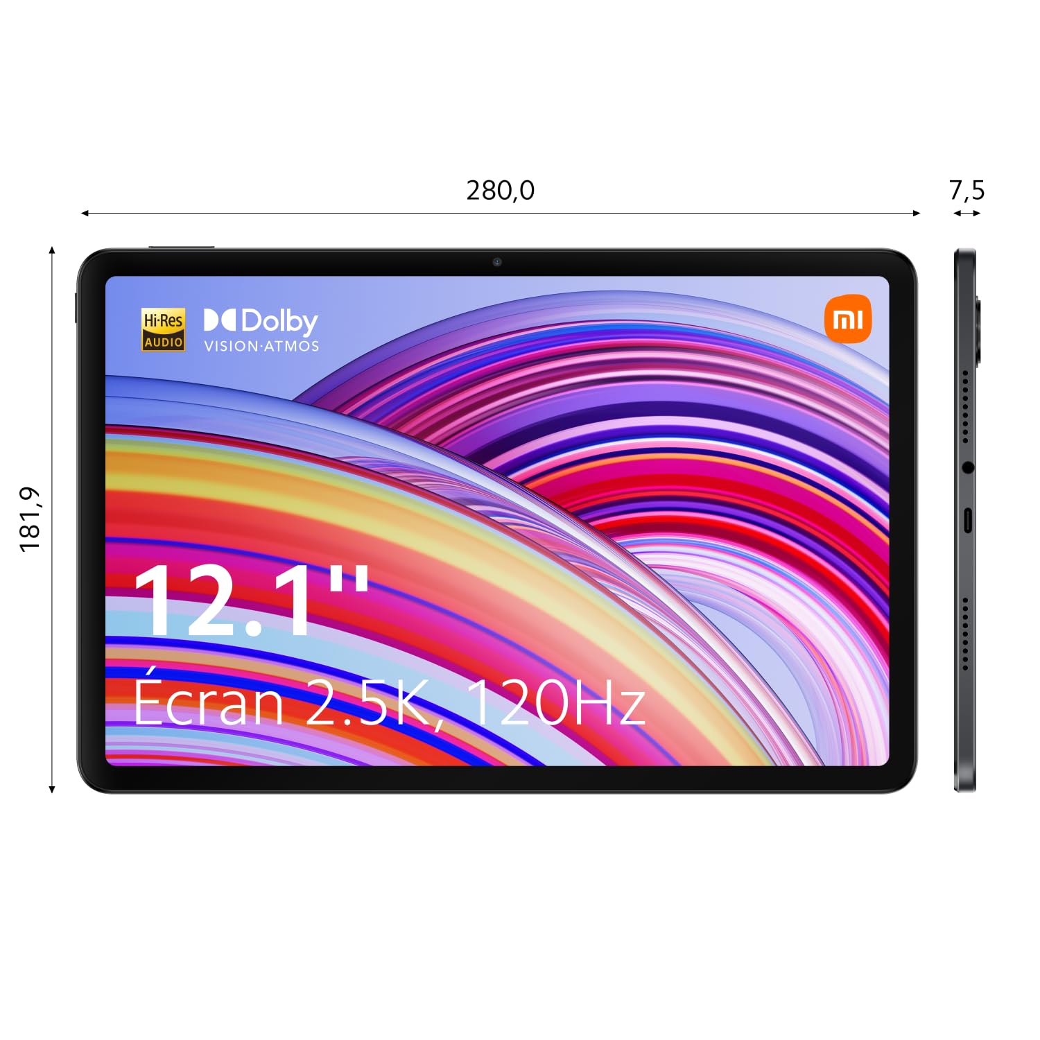 XIAOMI Redmi PAD Pro (Wifi - 12.1'' - 128 Go, 6 Go RAM) - Gris