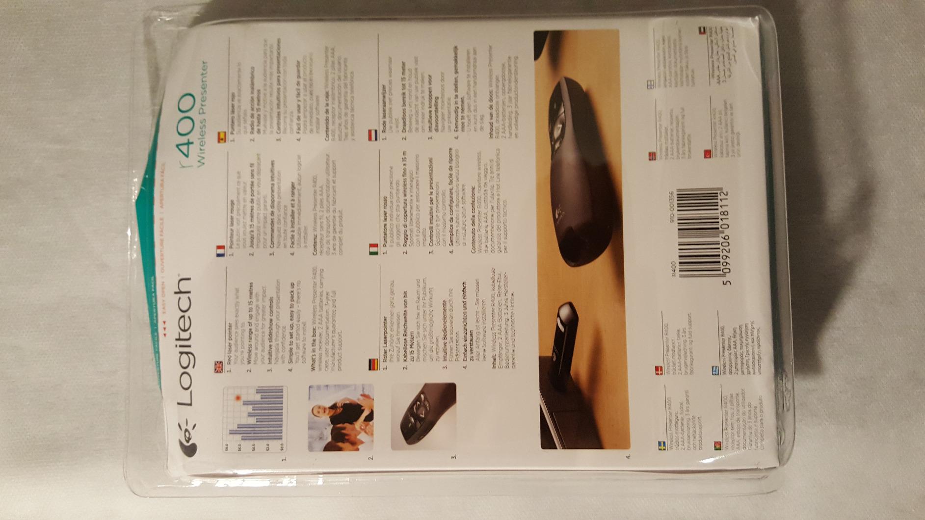 LOGITECH Wireless Presenter R400 Presentation remote control RF