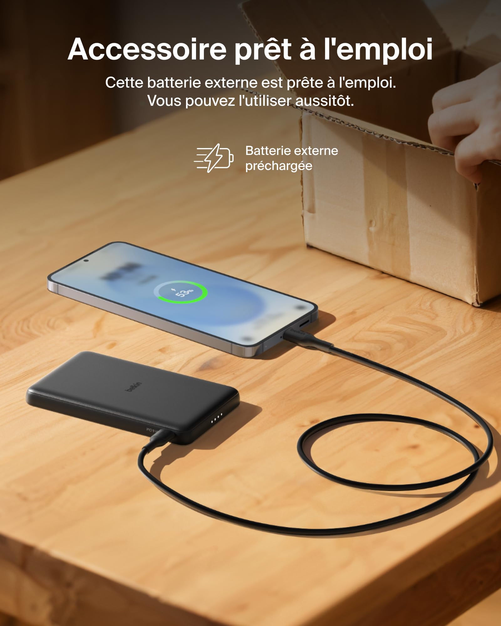 BELKIN BoostCharge Slim 5k Magnetic 7.5w Black