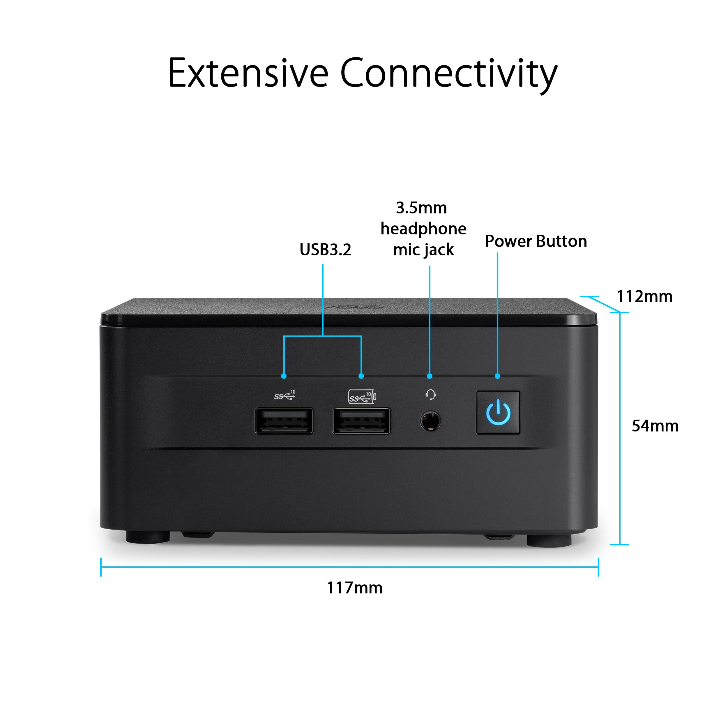 ASUS RNUC13ANKI500002I Barebone Intel Core i5-1340P Kit L6 EU cord