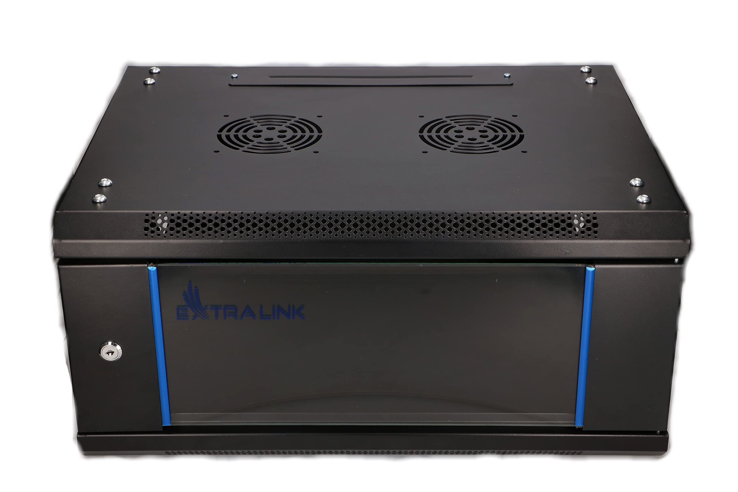 Extralink 4U 600X450 WALL-MOUNTED RACKMOUNT CABINET BLACK Rack monté sur le mur Noir