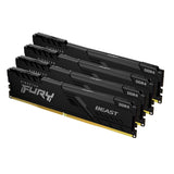 KINGSTON 128Go 3200MHz DDR4 CL16 DIMM Kit of 4 FURY Beast Black