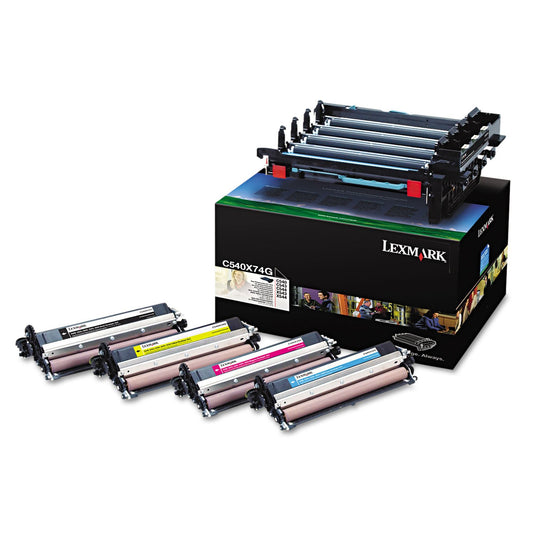 Toner tambour LEXMARK C540X74G C54X/X54X - N + 3 couleurs
