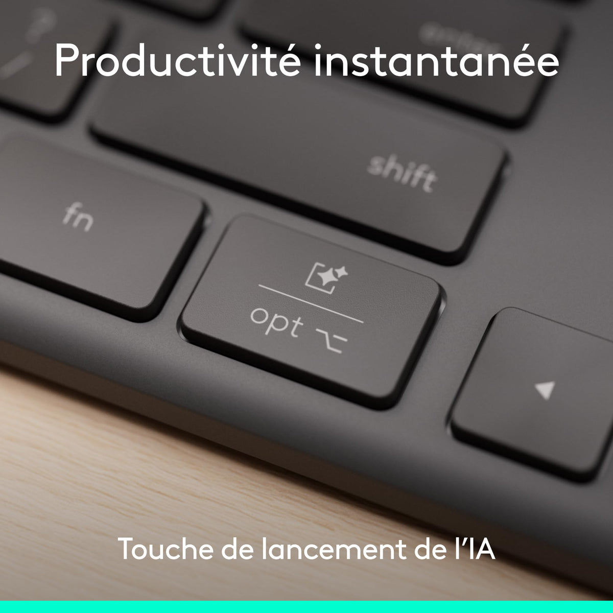 LOGITECH Slim Solar+ for Business - Graphite - (FR)