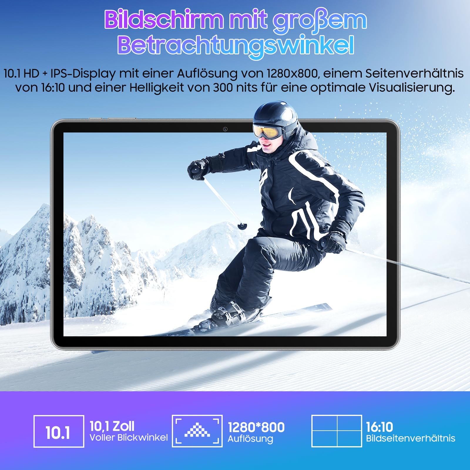 Blackview TAB 30 WiFi (WiFi 6 - 10.1'' - 64 Go, 2 Go RAM) Bleu