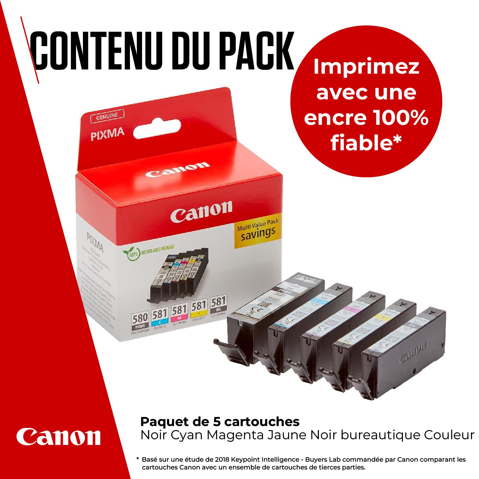 CANON PGI-580/CLI-581 Ink Cartridge BK/CMYK