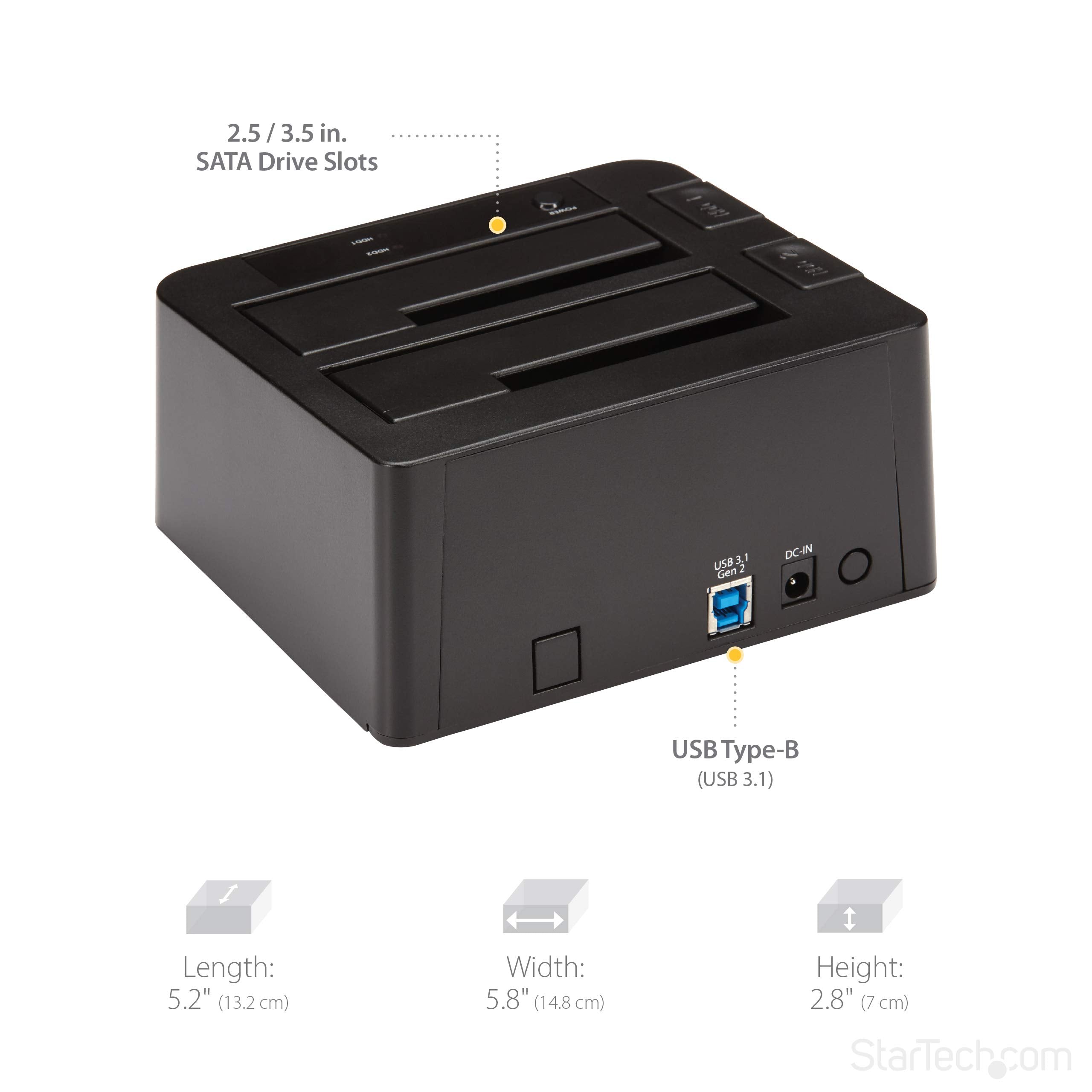USB 3.1 10Gbps Dual-bay Dock