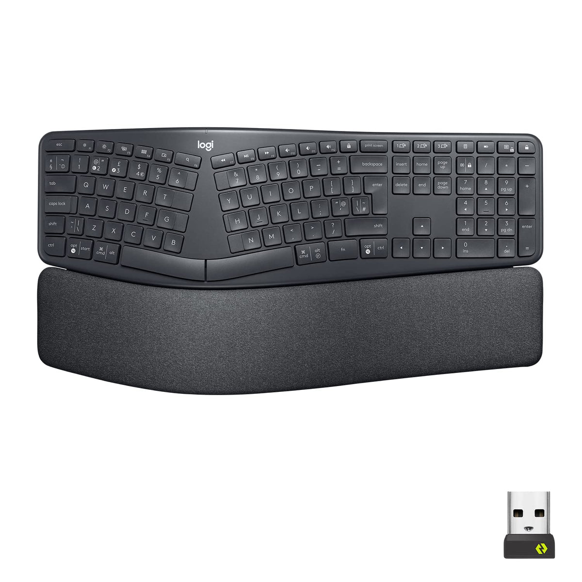 LOGITECH ERGO K860 for Business - Graphite - Central (FR)