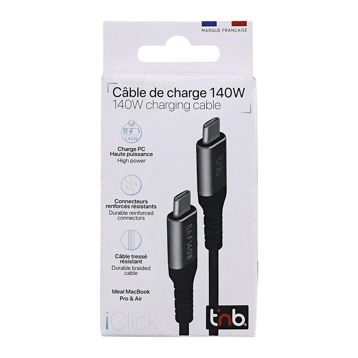 TNB iClick 140W 2m USB-C PC and Mac Charging Cable