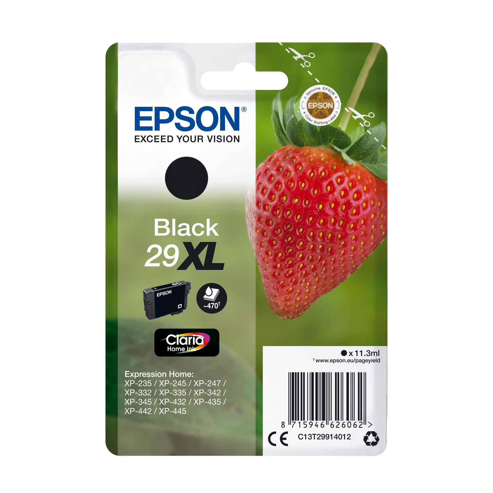 Cartouche EPSON C13T29914012 29XL - Noir