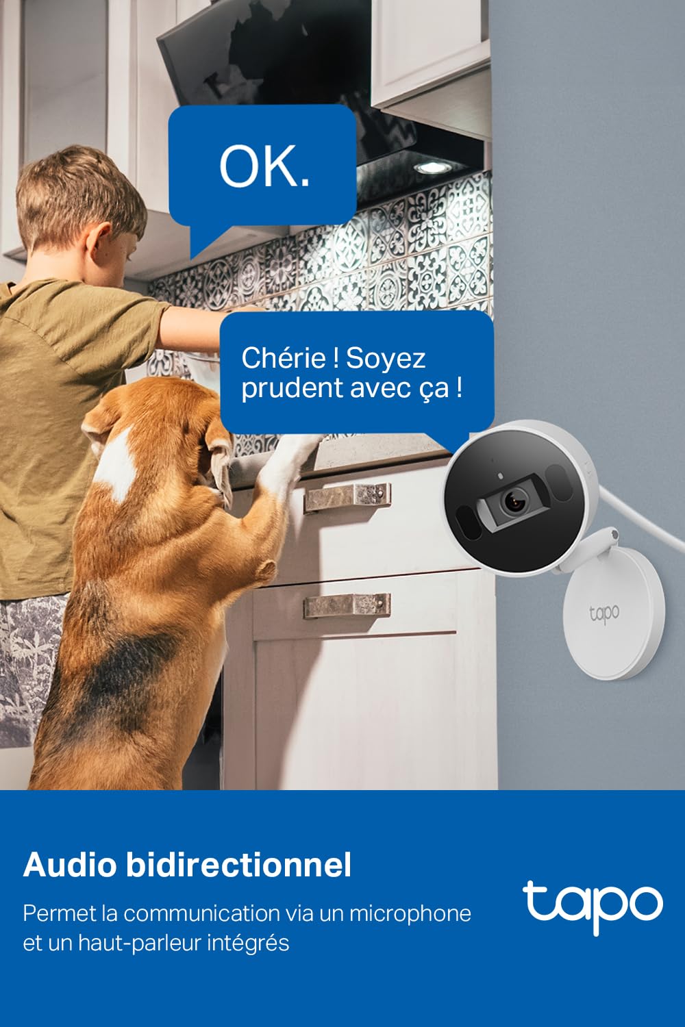 TP-LINK AI Home Security Wi-Fi Camera 2K QHD 2560x1440 2.4 GHz