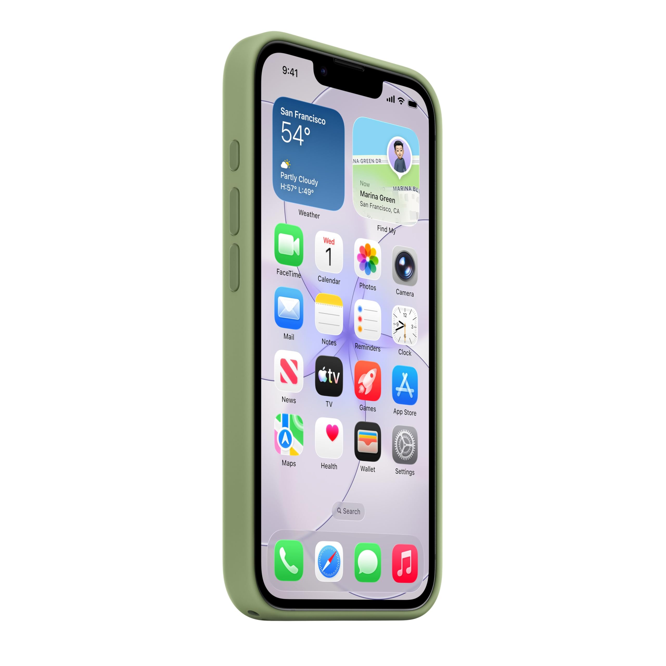 iPhone 17E Si Case Light Moss