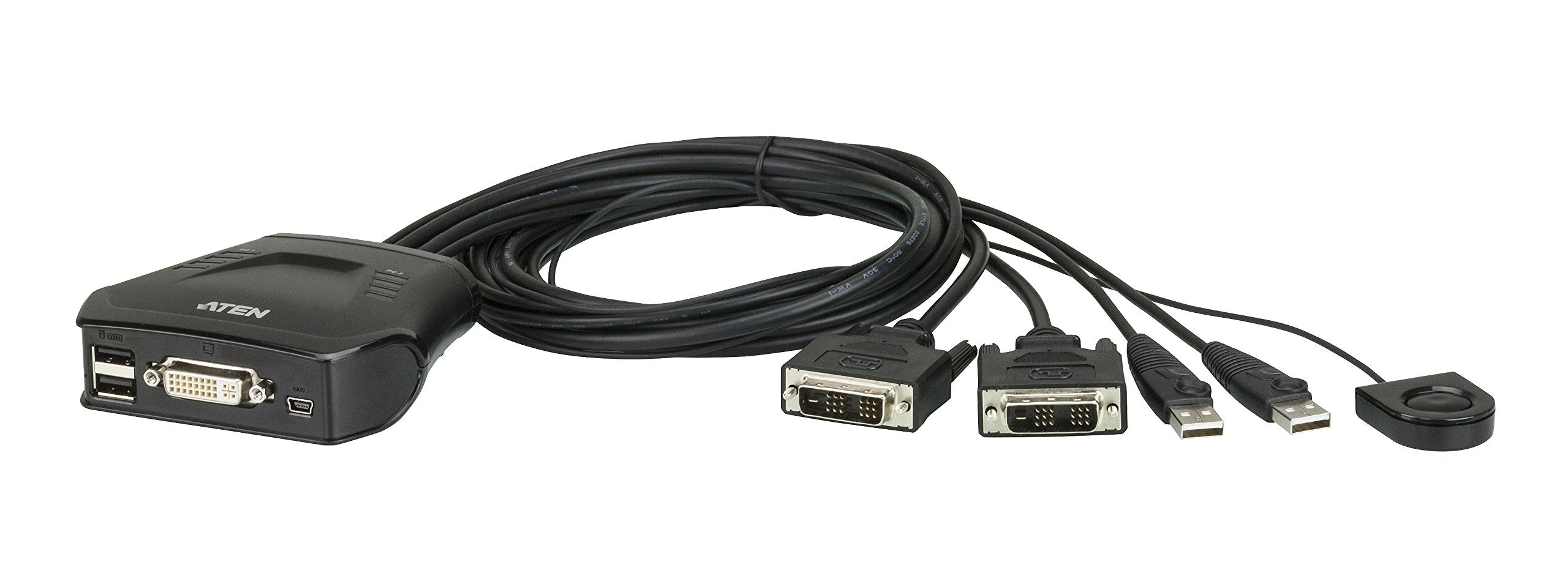 Aten CS22D switch KVM DVI/USB avec télécommande