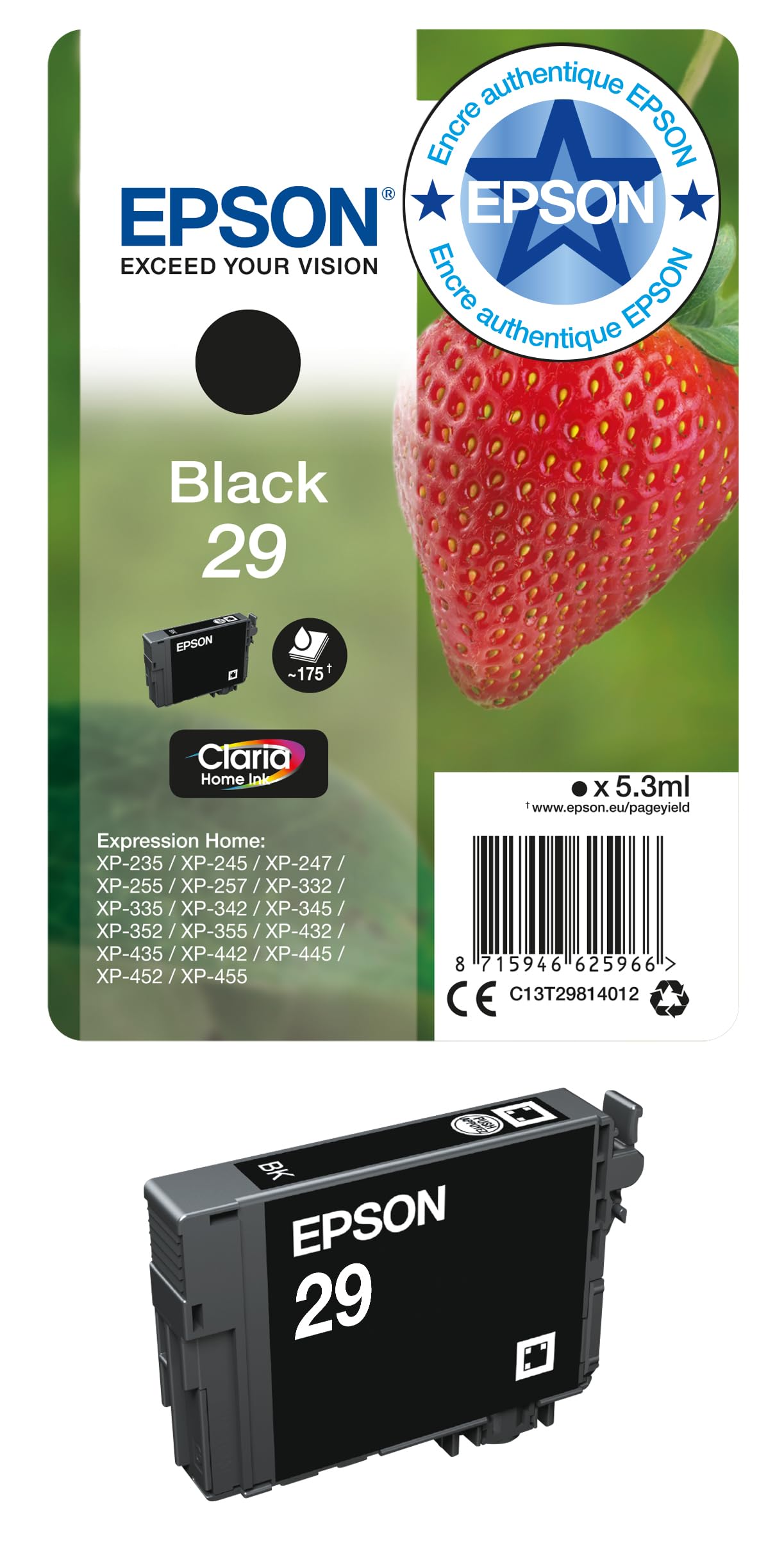 Ink/29 Strawberry 5.3ml BK