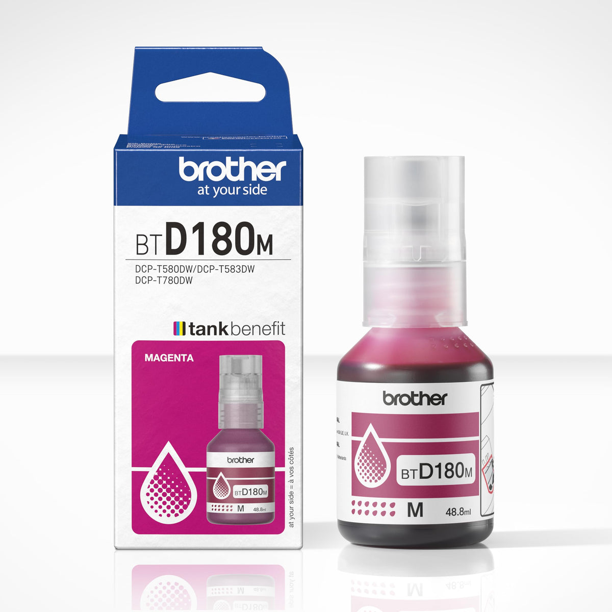 BROTHER Magenta ink bottle yield up to 5.000 pages