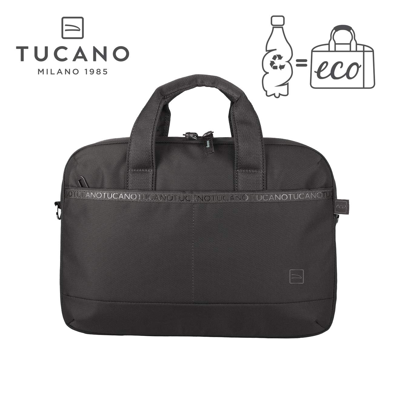 TUCANO Mallette haut de gamme Laptop 13 MacBook 14" noire