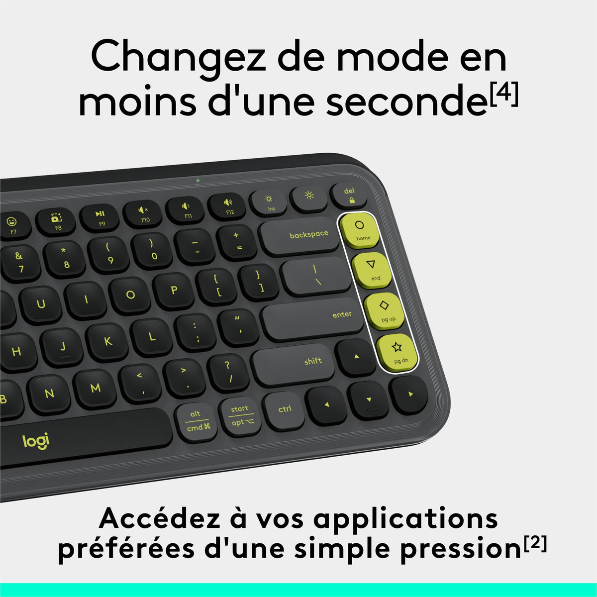 LOGITECH POP ICON KEYS - GRAPHITE (FR)