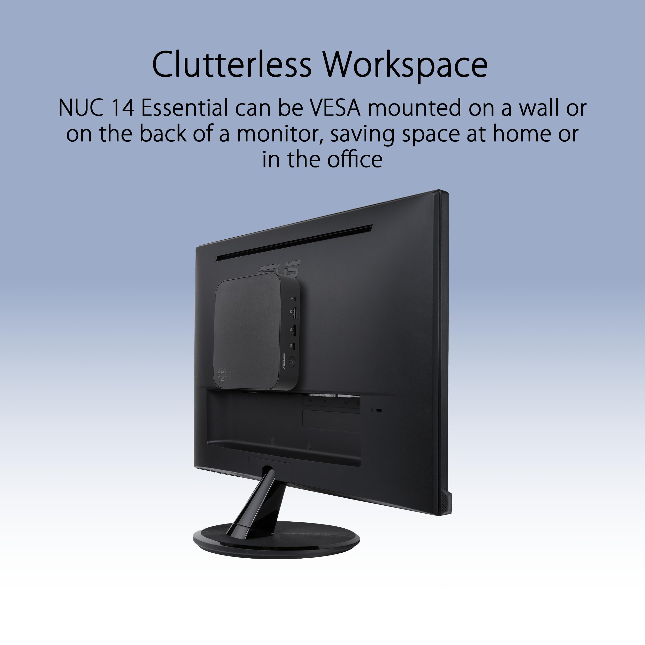 ASUS RNUC14MNK9700002 Barebone Essential Intel N97 Kit L6 EU cord