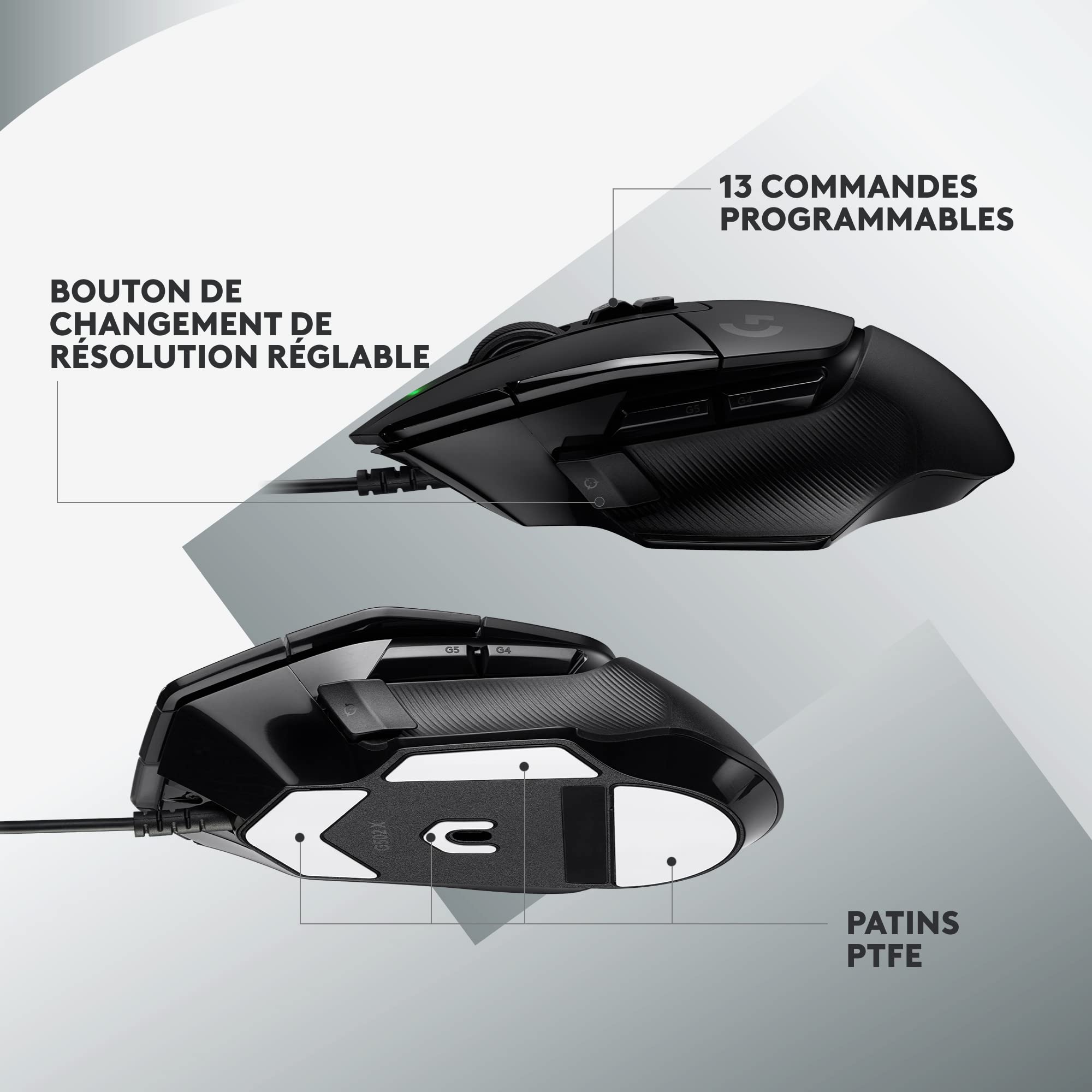 LOGITECH G G502 X Mouse optical wired USB black