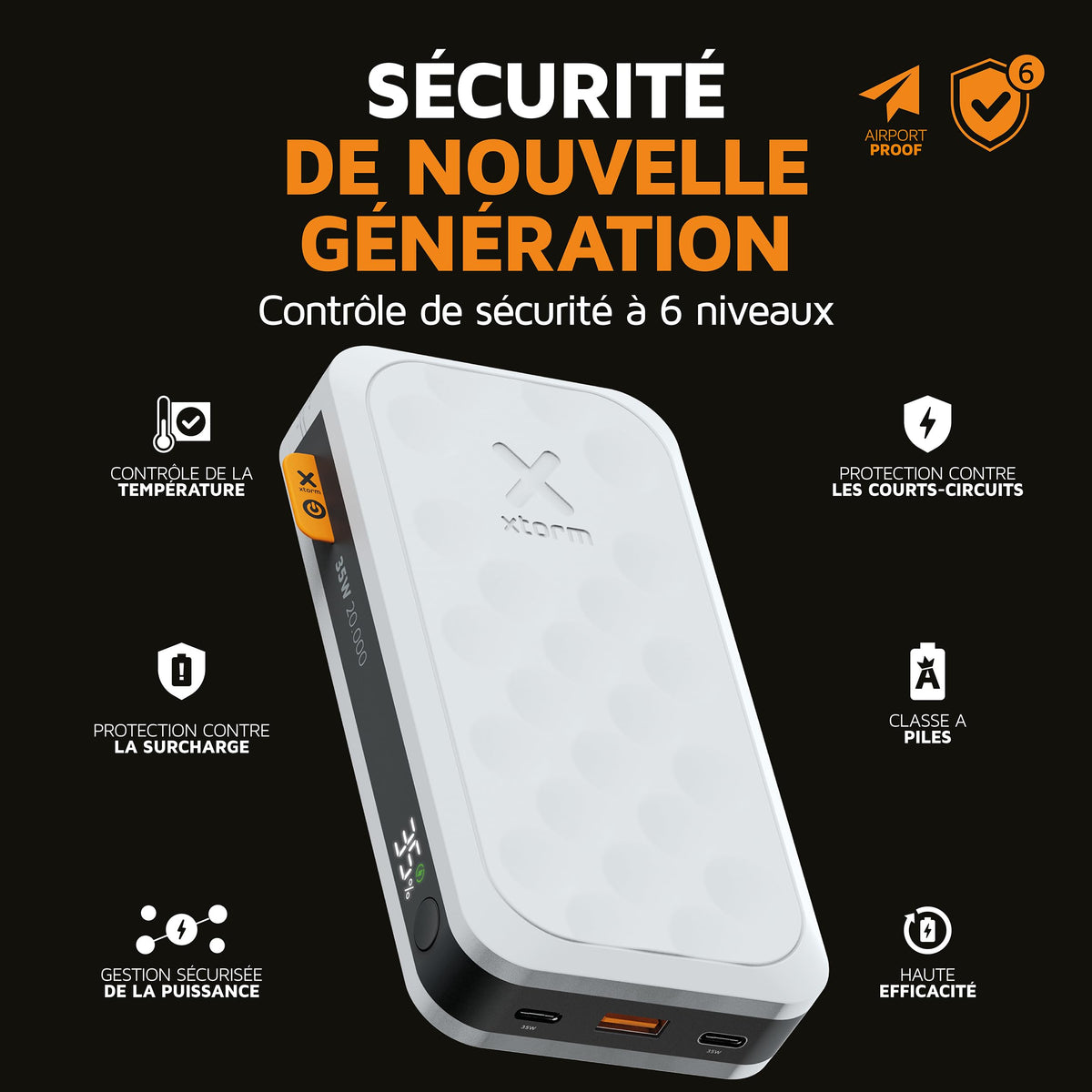 XTORM Batterie externe Fuel 35W 20000 mAh blanche