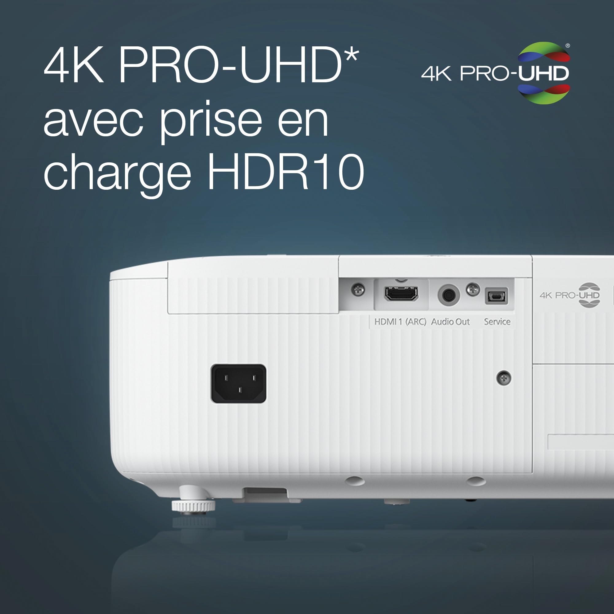 EPSON EH-TW6250 Projecteur 4K PRO-UHD Home Cinema -16: 9-  2800 lumens - 35 000 :1- HDMI- LAN - HDR10- Android TV™ - Garantie 2 ans