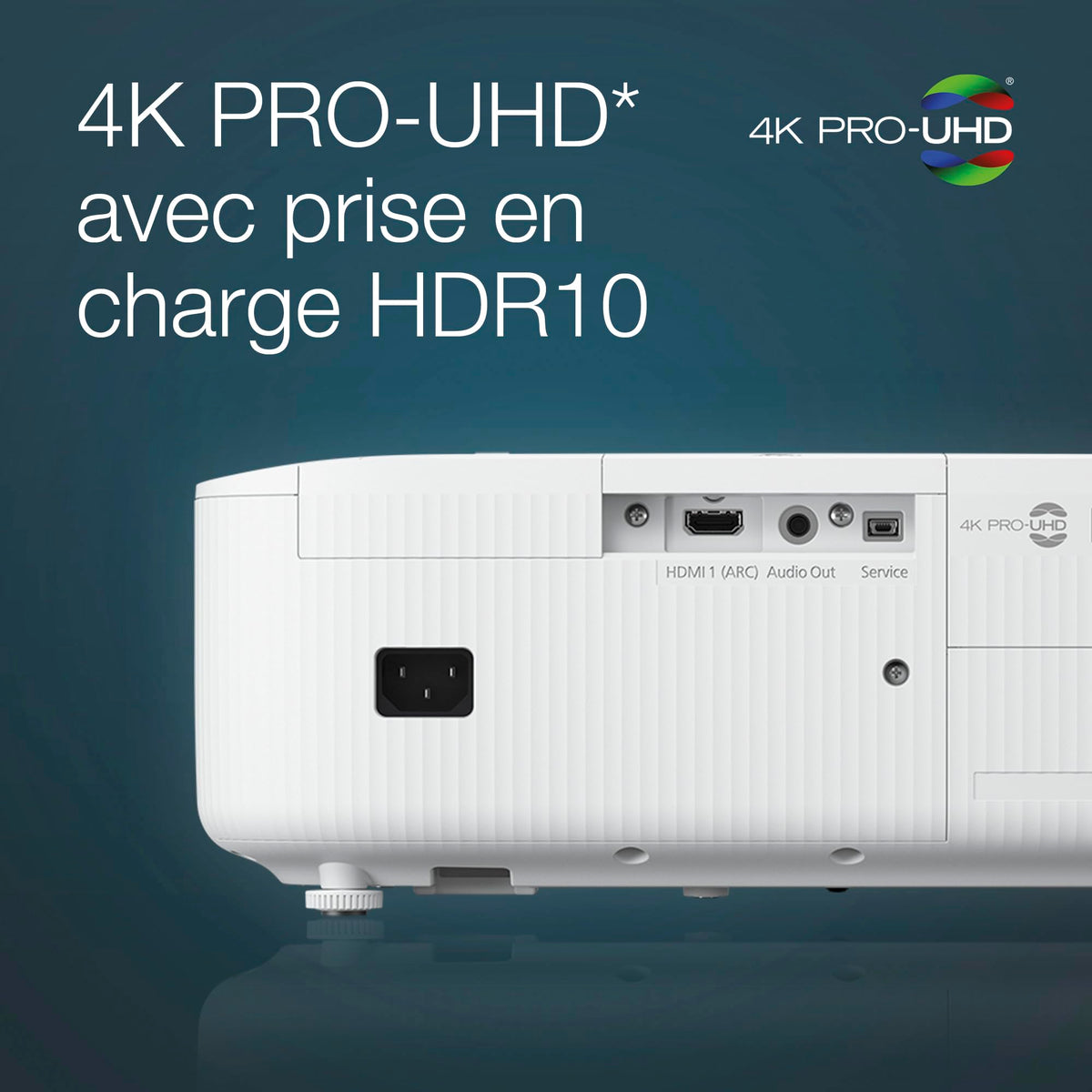 EPSON EH-TW6250 Projecteur 4K PRO-UHD Home Cinema -16: 9-  2800 lumens - 35 000 :1- HDMI- LAN - HDR10- Android TV™ - Garantie 2 ans