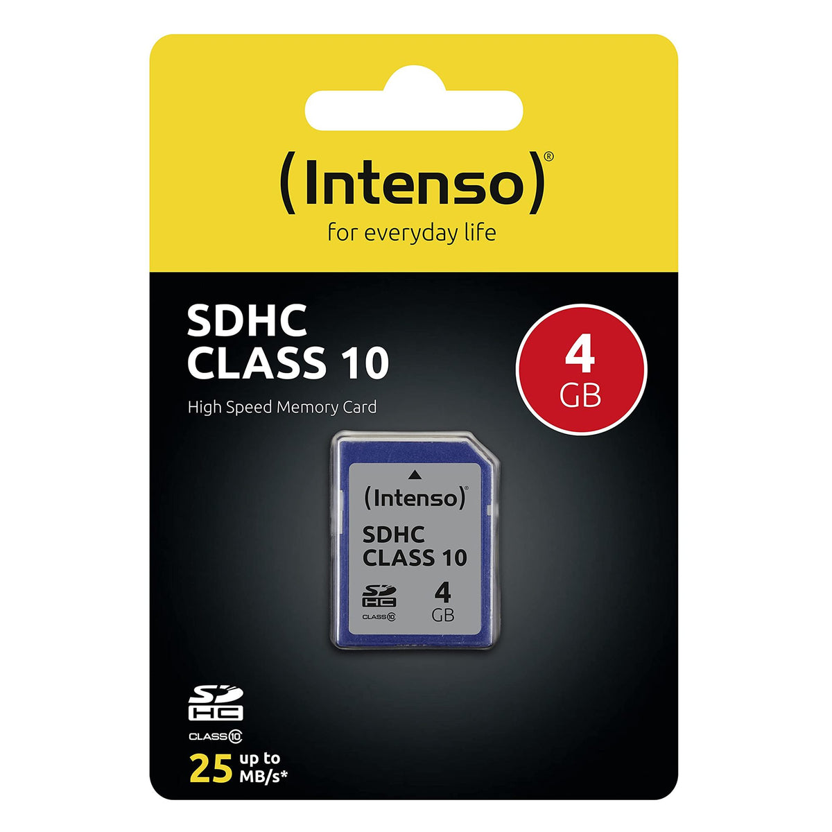 INTENSO Carte SDHC Class 10 - 4 Go