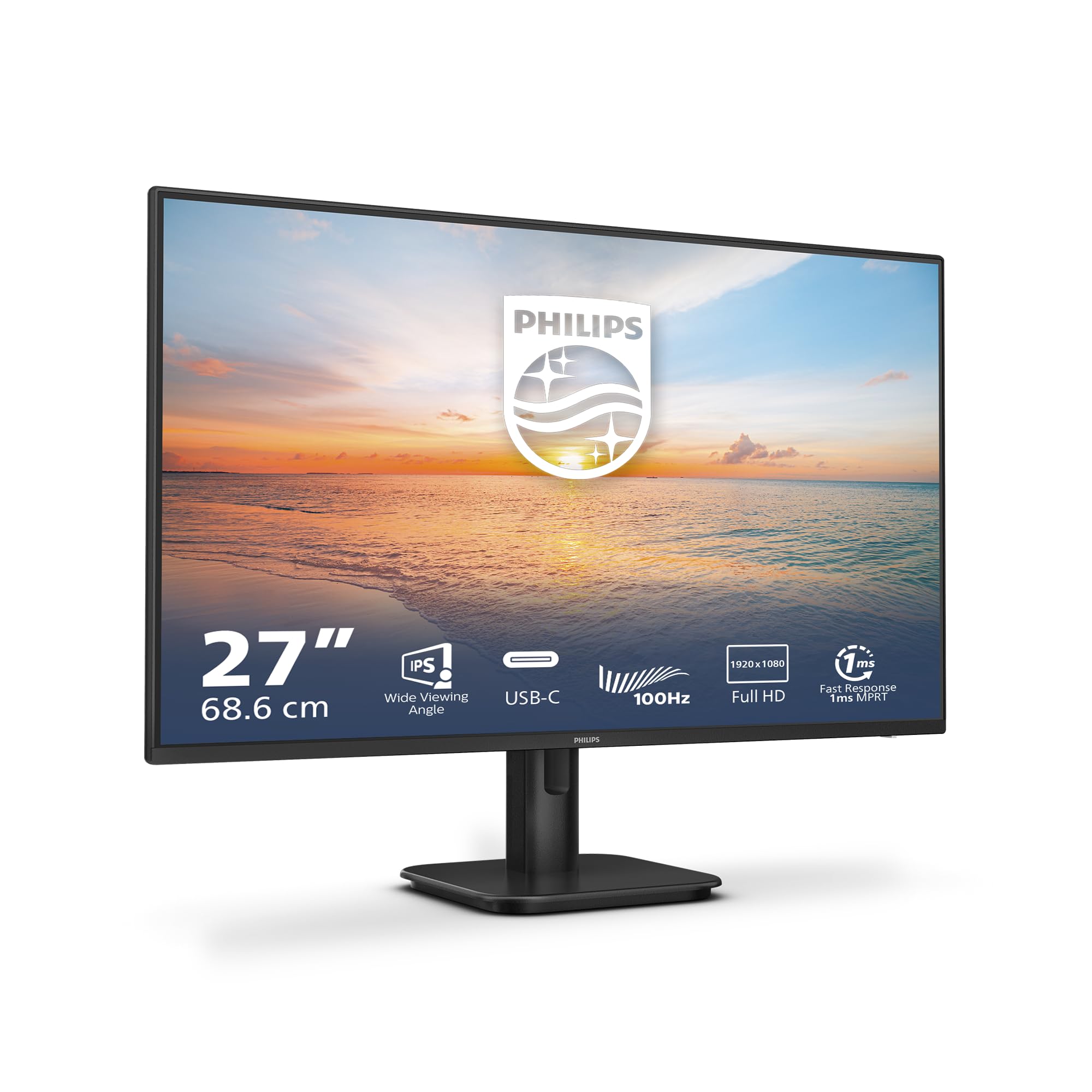 Philips 27E1N1300A - Ã‰cran LED - 27" - 1920 x 1080 Full HD (1080p) @ 100 Hz - IPS - 1300:1 - 1 ms - HDMI, USB-C - HP- inclinable