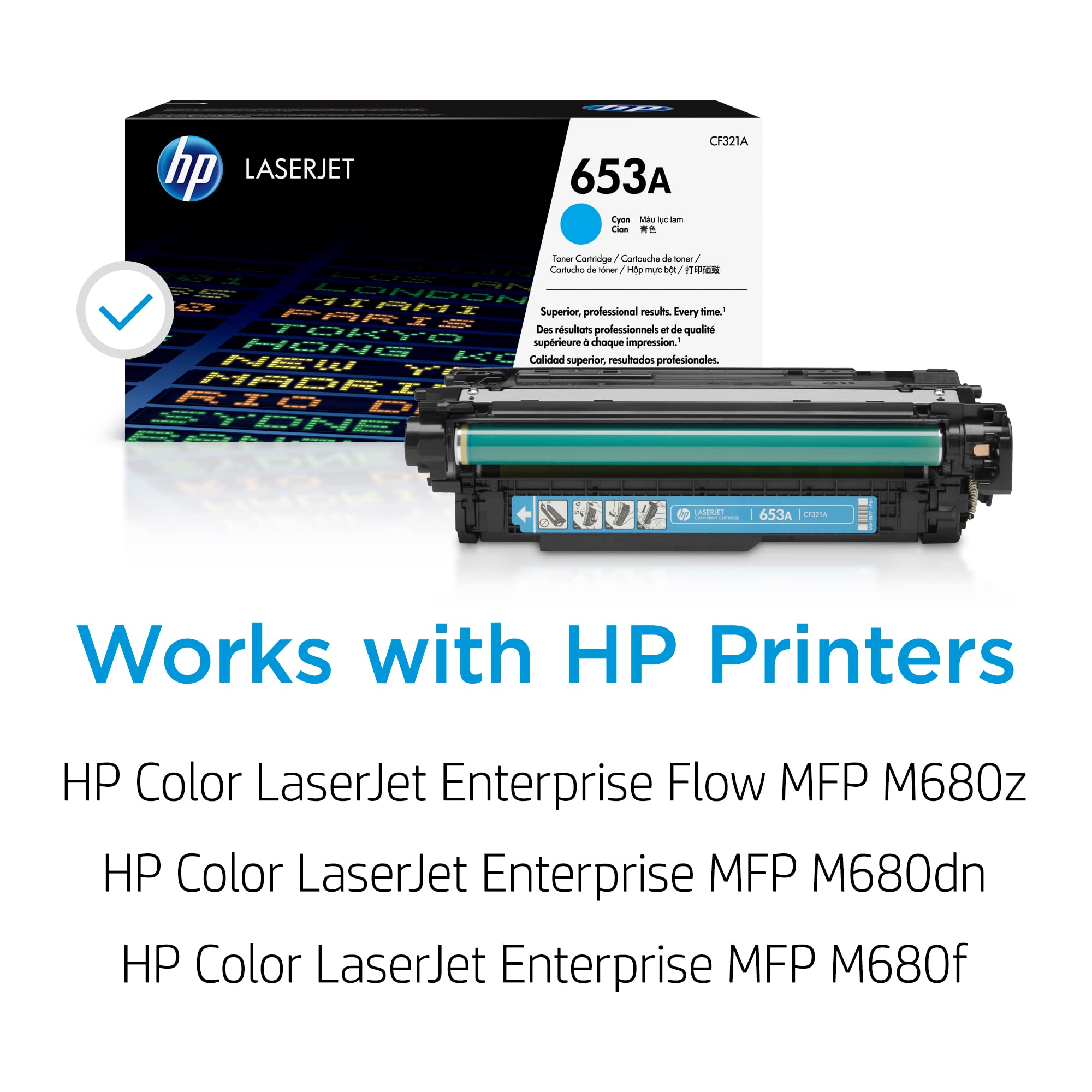 HP 653A original Toner cartridge CF321A cyan standard capacity 16.500 pages 1-pack
