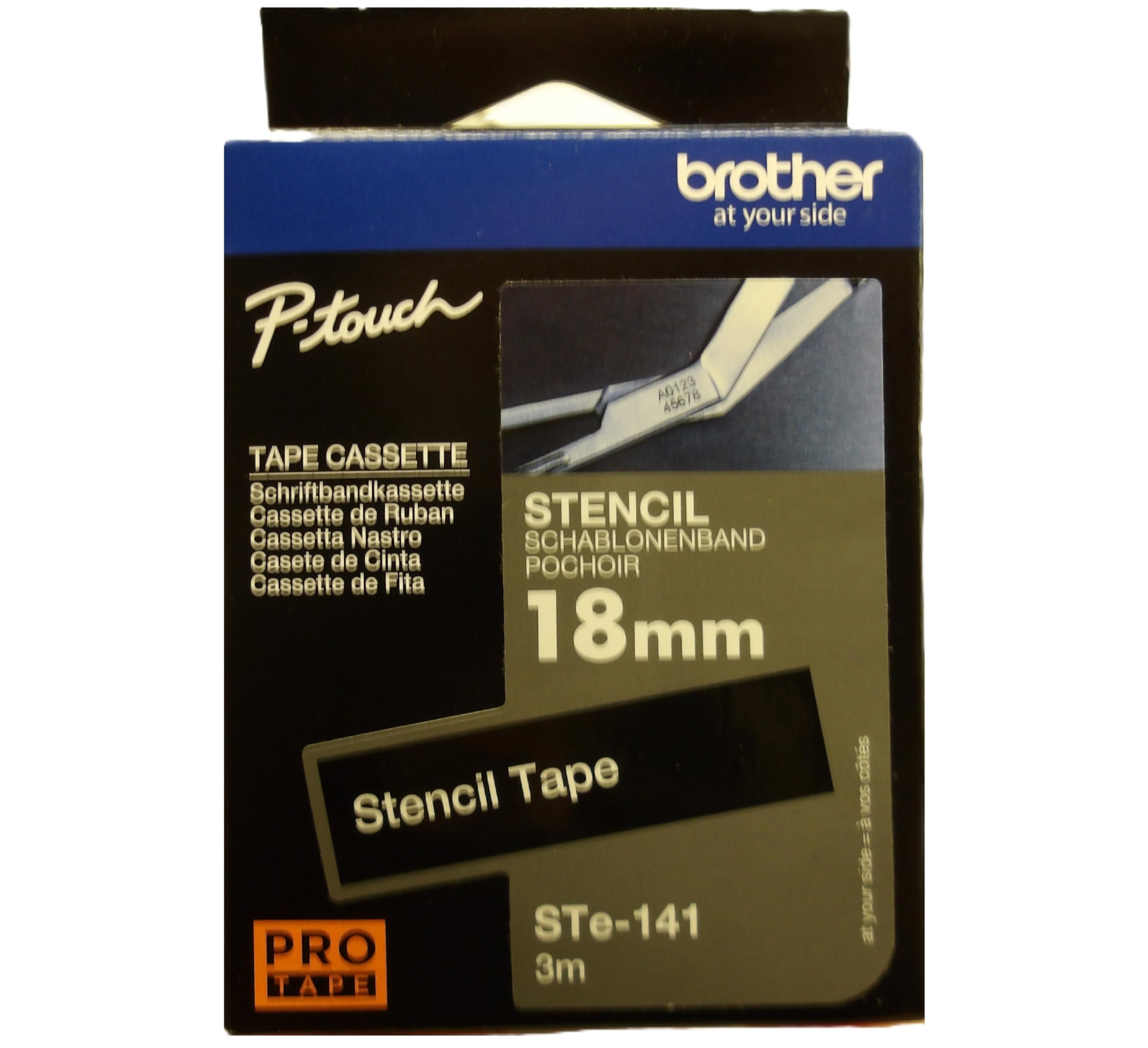 BROTHER ETS Stencil Tape black 18mm
