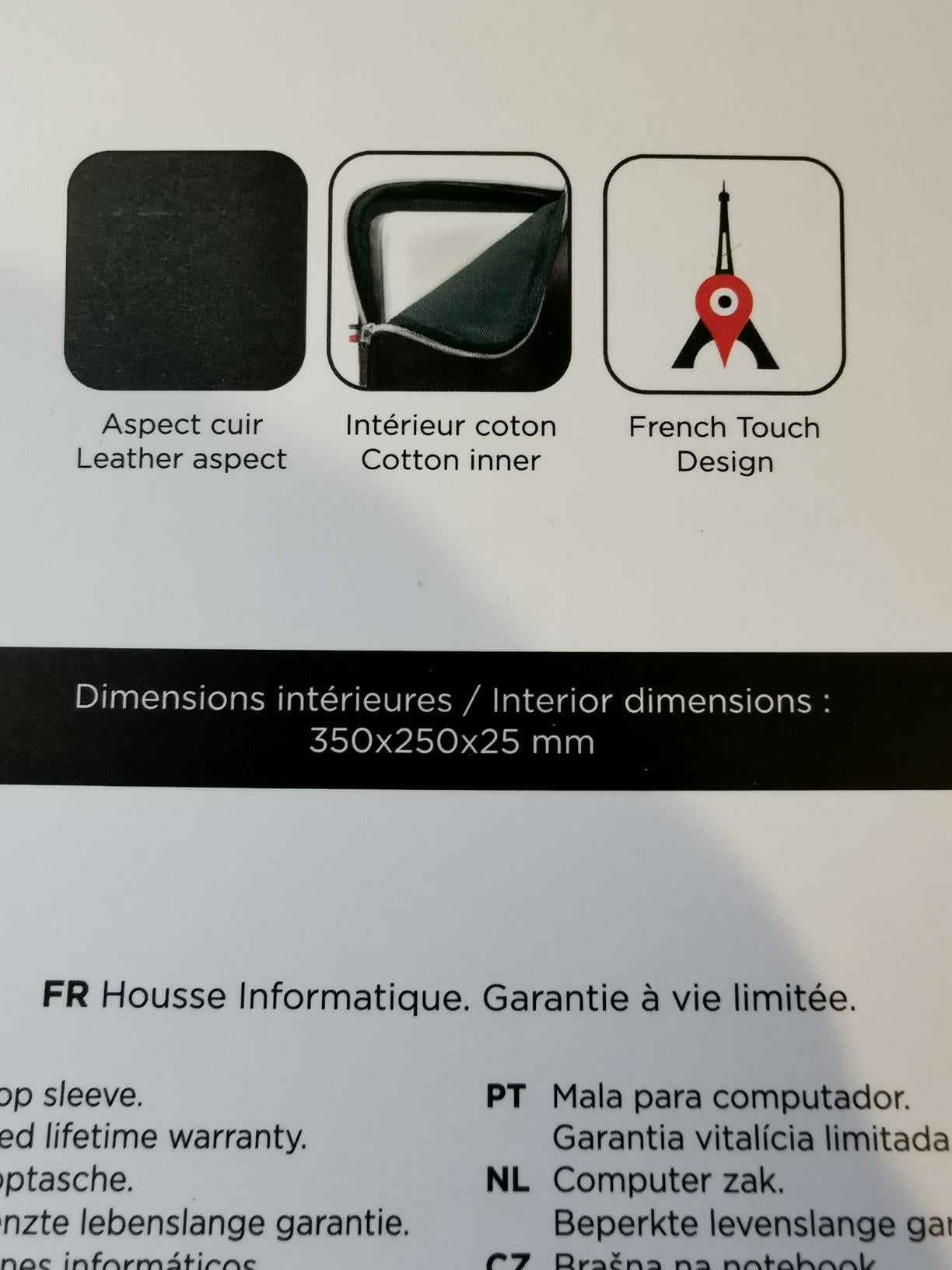 MOBILIS Housse d ordinateur portable PURE 12.5-14"