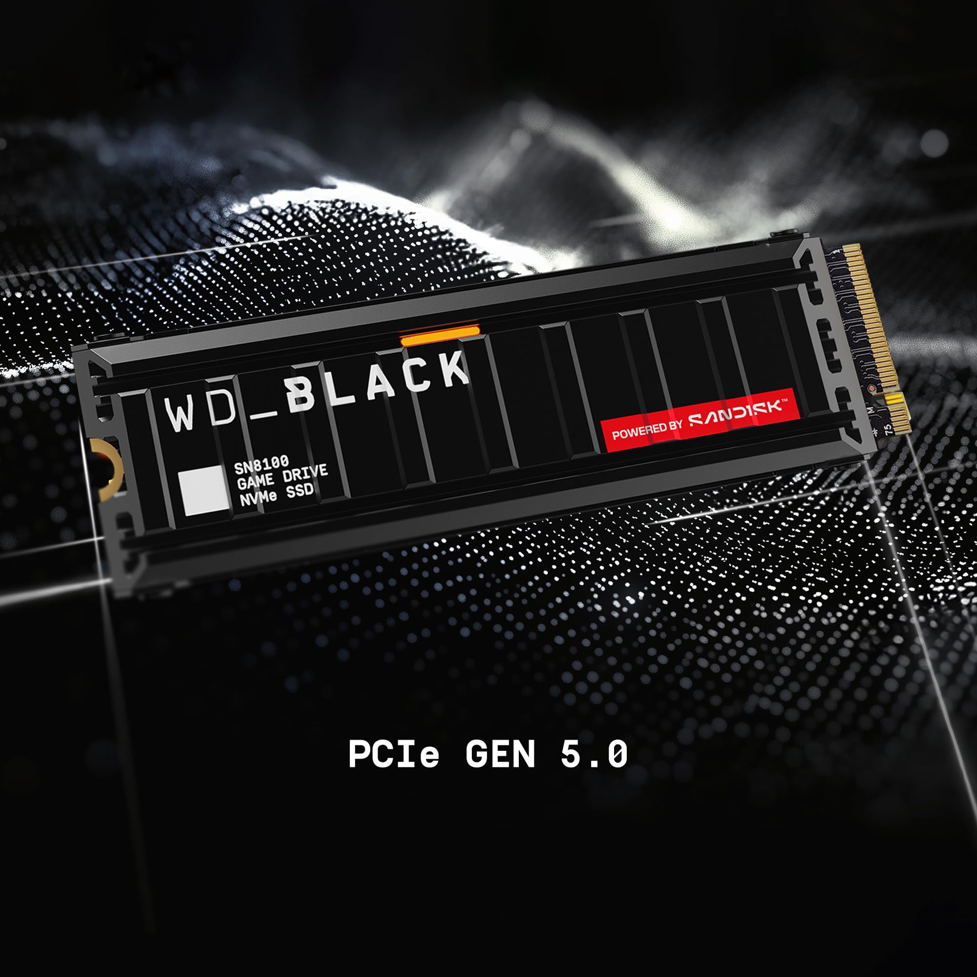 WD Black SN8100 NVMe SSD 4To M.2 2280 W/Heatsink POWERED BY SANDISK