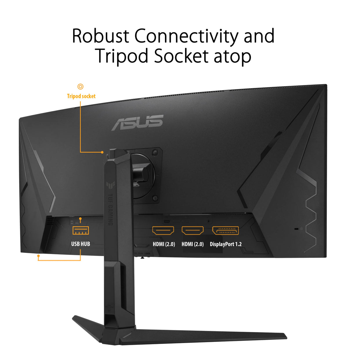 ASUS TUF Gaming VG34VQEL1A 34p UWQHD Curved Monitor 100Hz 1ms MPRT FreeSync HDR 10 VA Panel 21:9 3440x1440 DP HDMI USB Ergonomic