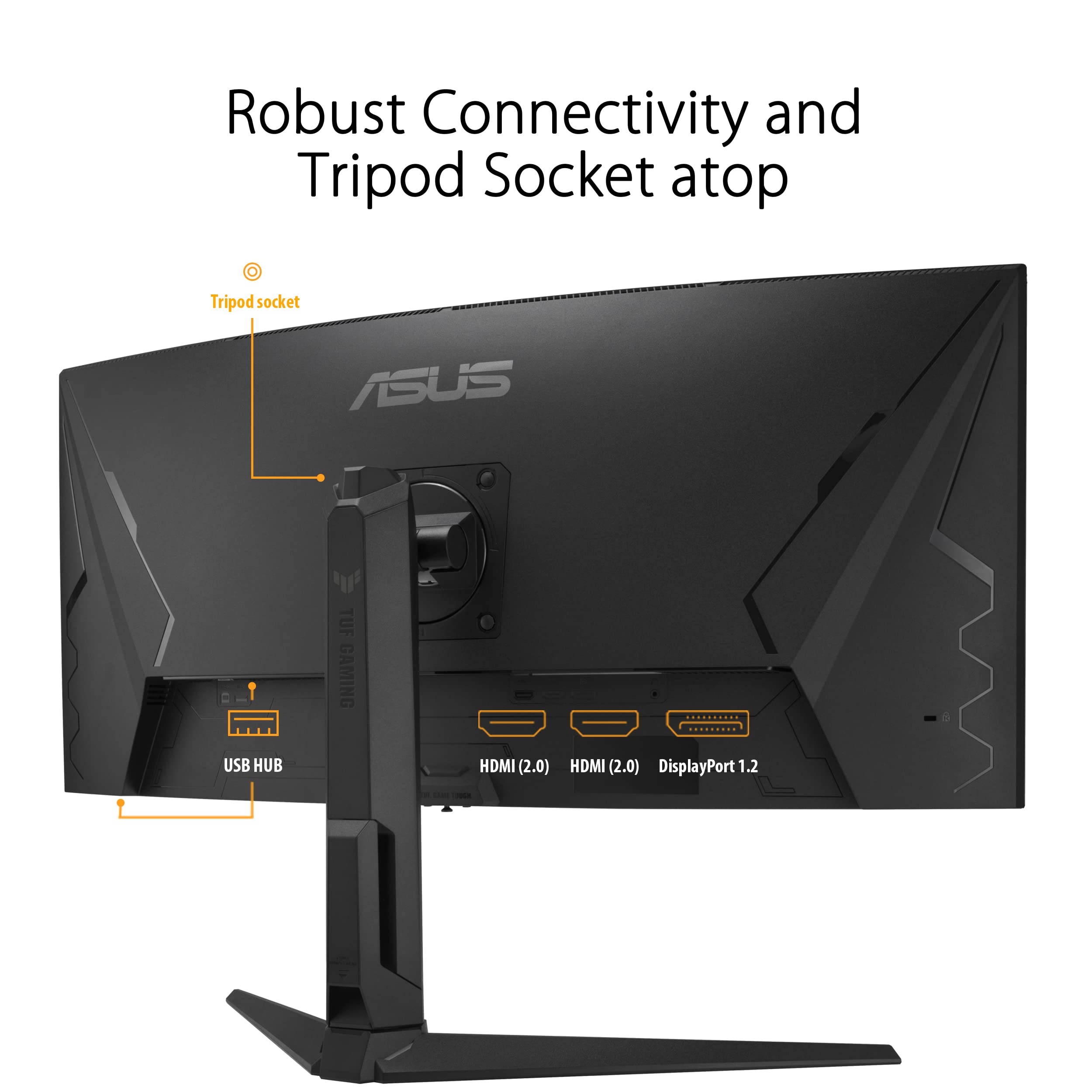 ASUS TUF Gaming VG34VQEL1A 34p UWQHD Curved Monitor 100Hz 1ms MPRT FreeSync HDR 10 VA Panel 21:9 3440x1440 DP HDMI USB Ergonomic