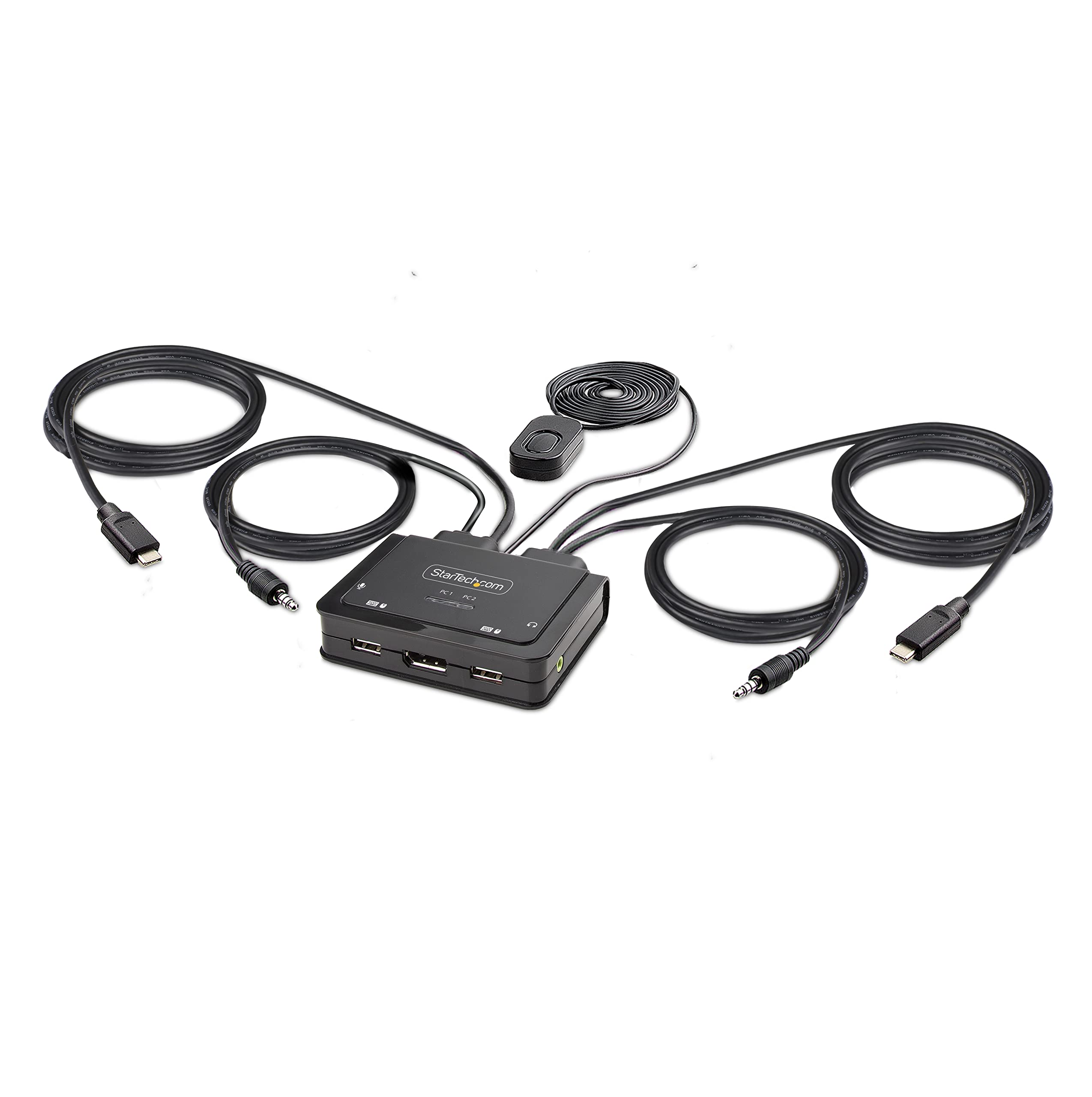 2-Port USB-C Cable KVM Switch 4K 60Hz