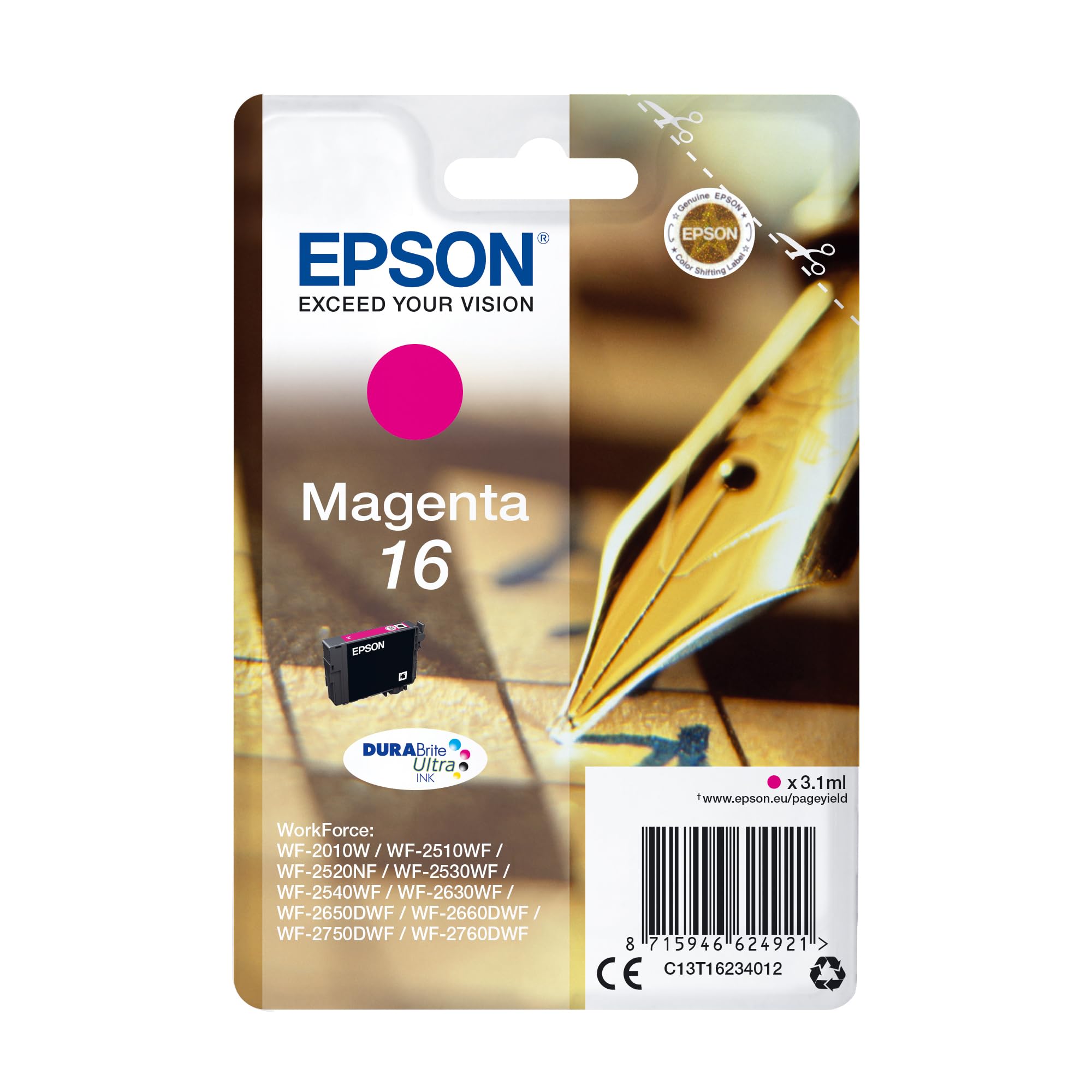 Cartouche EPSON C13T16234012 - Magenta