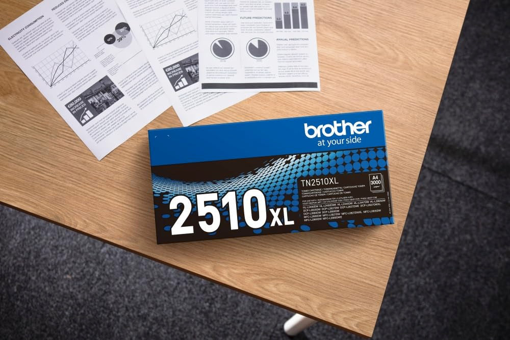 BROTHER TN2510XL Black Toner Cartridge ISO Yield up to 3.000 pages