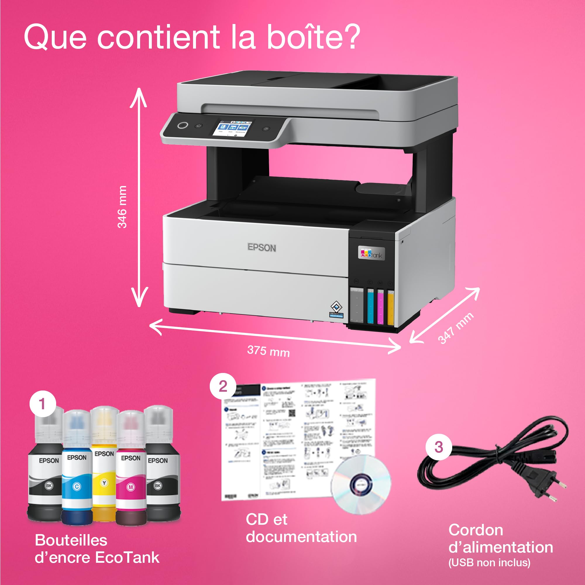 EPSON EcoTank ET-5150 MFP colour ink-jet A4 17.5ppm print 250 sheets USB LAN Wi-Fi
