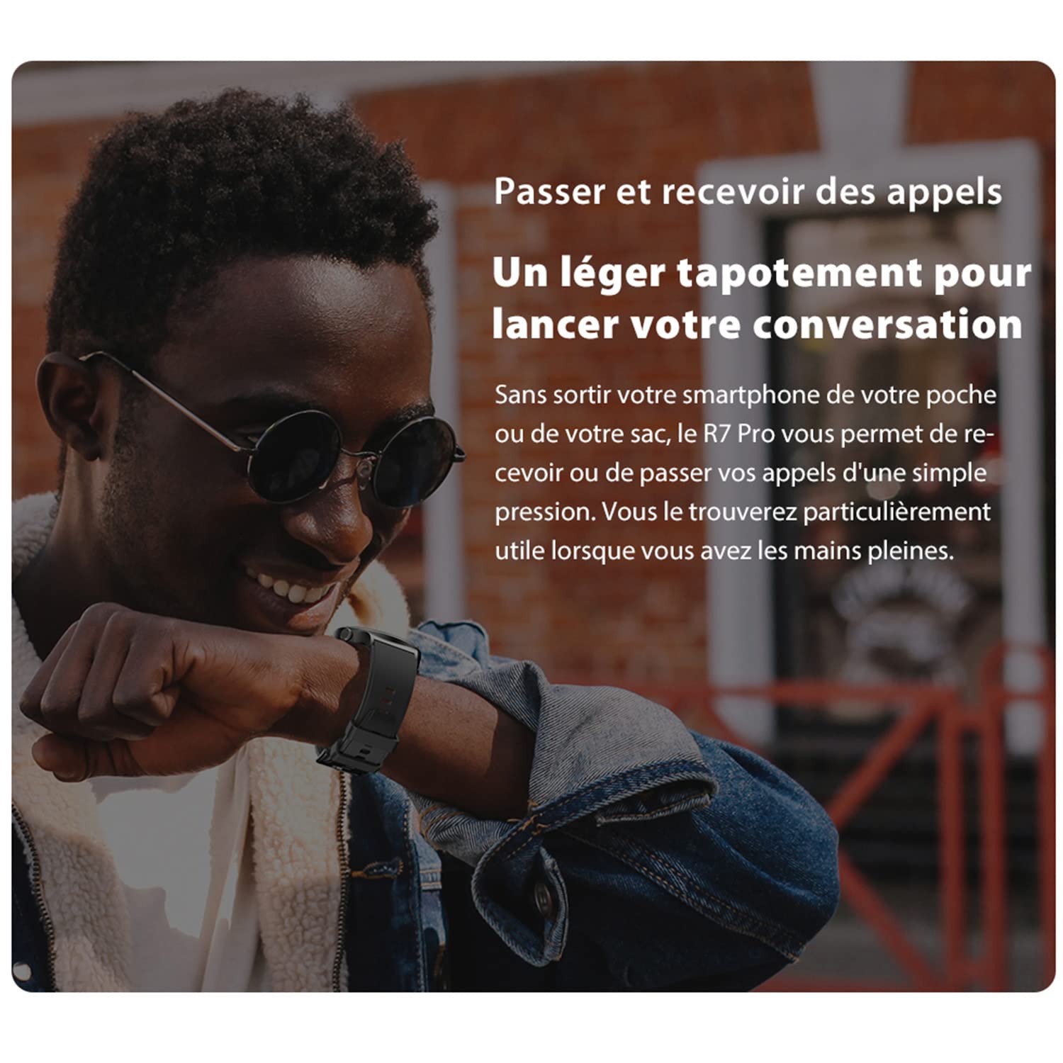 Blackview R7 Pro (Montre Connectée - 1.28'') Noir